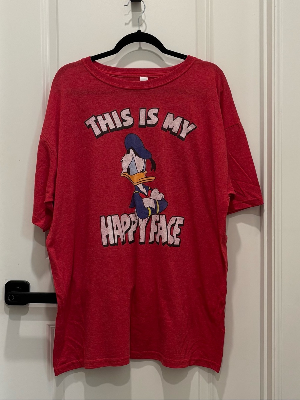 2/$24 💥🆕 Disney Donald Duck Heather Red Graphic T-Shirt | Size XL | 4462